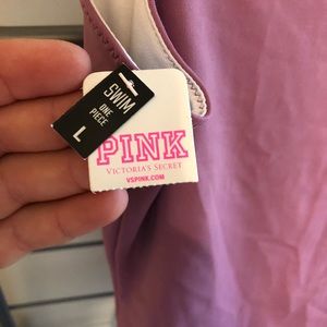 VS Pink off the shoulder swimsuit/body suit NWT